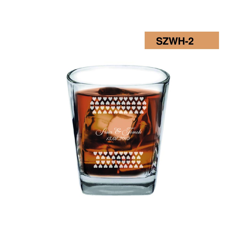 Szklanka do Whisky - Prezent na Ślub - 47 wzorów